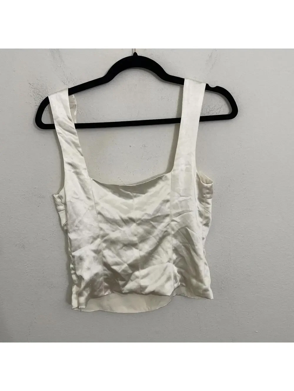 Revolve Pammi Top Runaway The Labe satin Ivory size S $85msrp - Picture 9 of 9